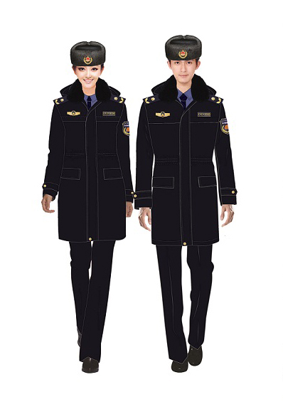 長款城管冬大衣（城管冬季棉服）