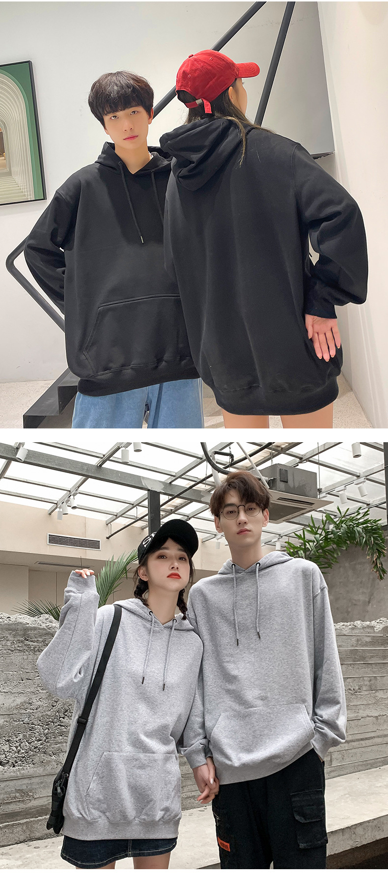 純棉連帽套頭衛衣新款工作服印字加絨冬季落肩重磅高端班服印logo